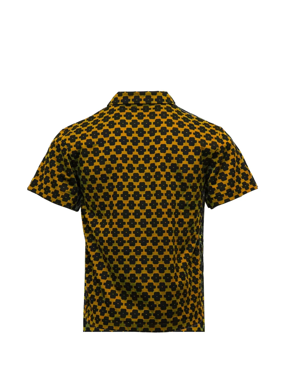 Comme des Garçons Homme Plus Poloshirt met print Geel