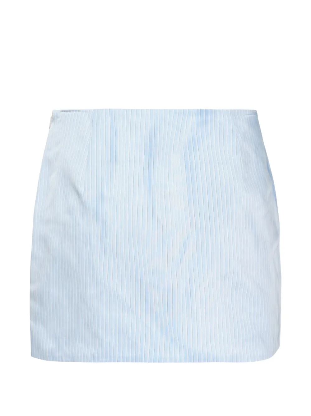 We11done Gestreepte rok met geknoopt detail Blauw