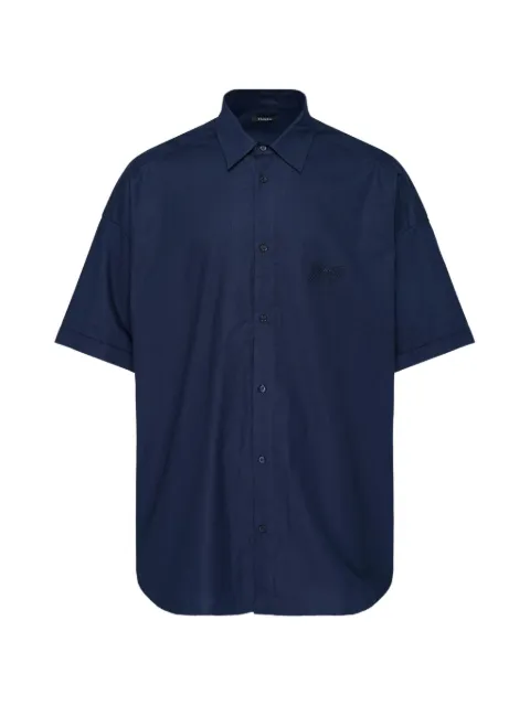 Balmain logo-embroidered short-sleeve shirt