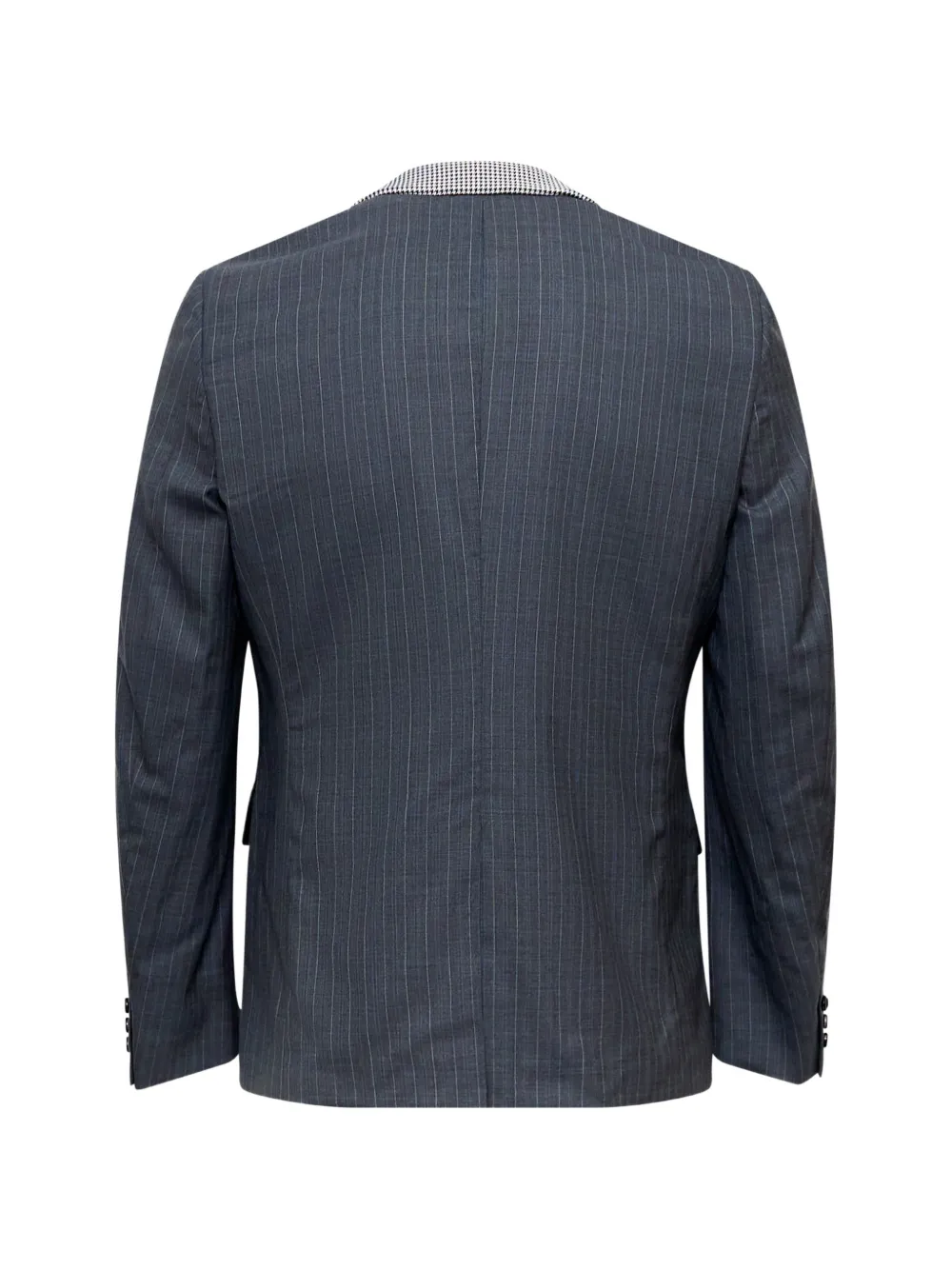 Comme des Garçons Homme Plus Blazer met pied-de-poule print en krijtstreep Grijs