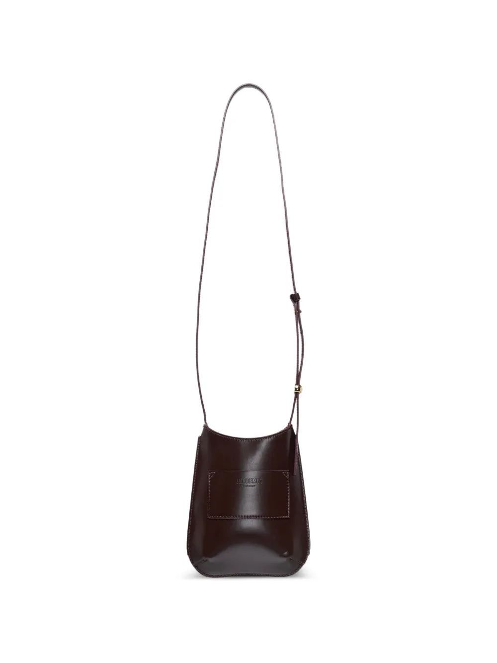 Jacquemus Bisou leather shoulder bag - Marrone