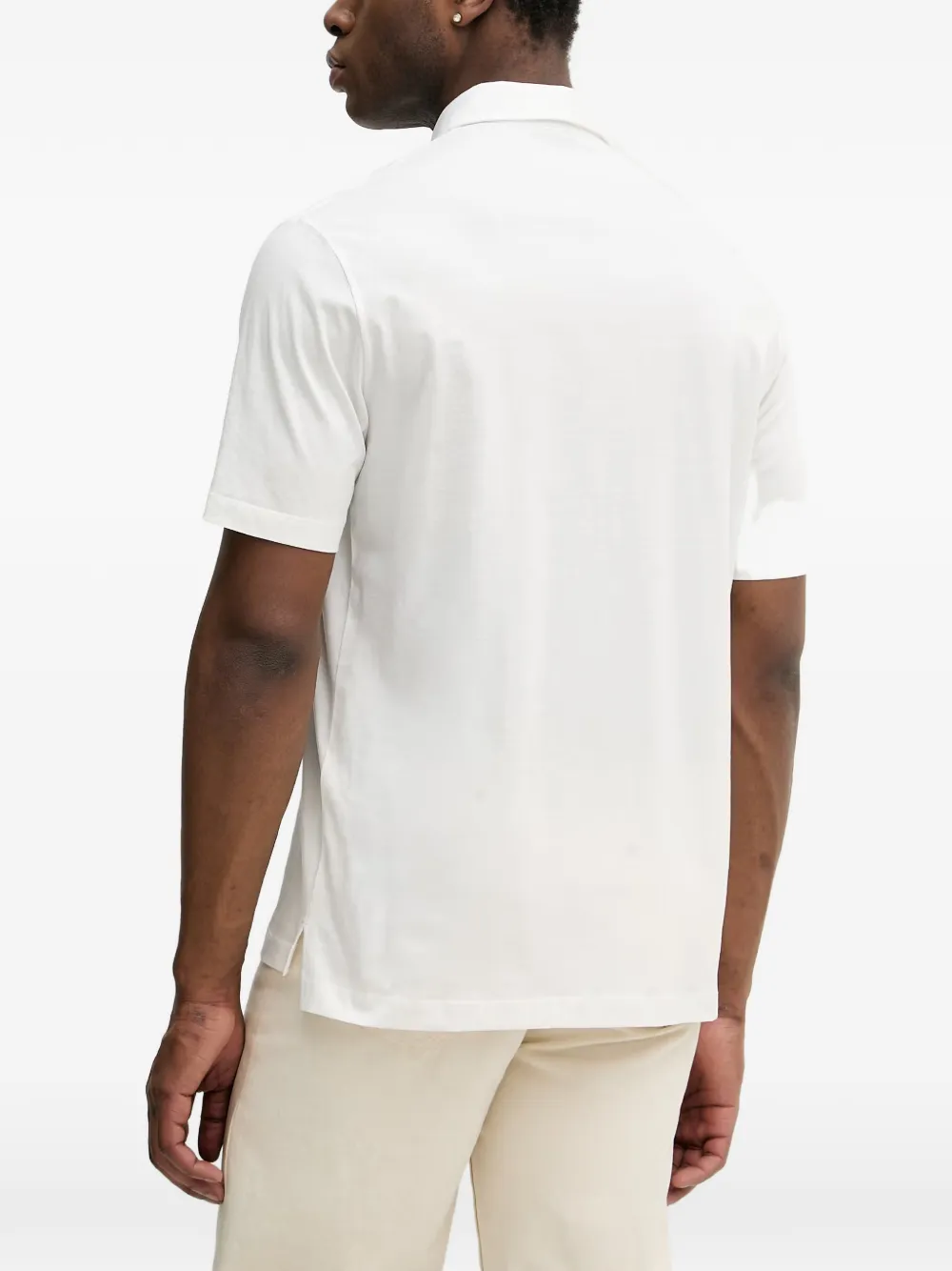 Armani Exchange Poloshirt met logopatch Wit