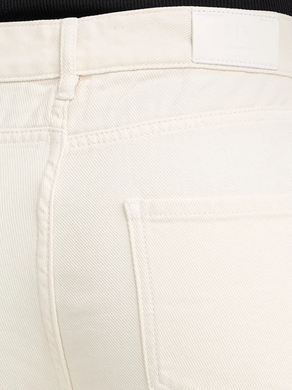 Armani Exchange Jeans met logopatch Beige