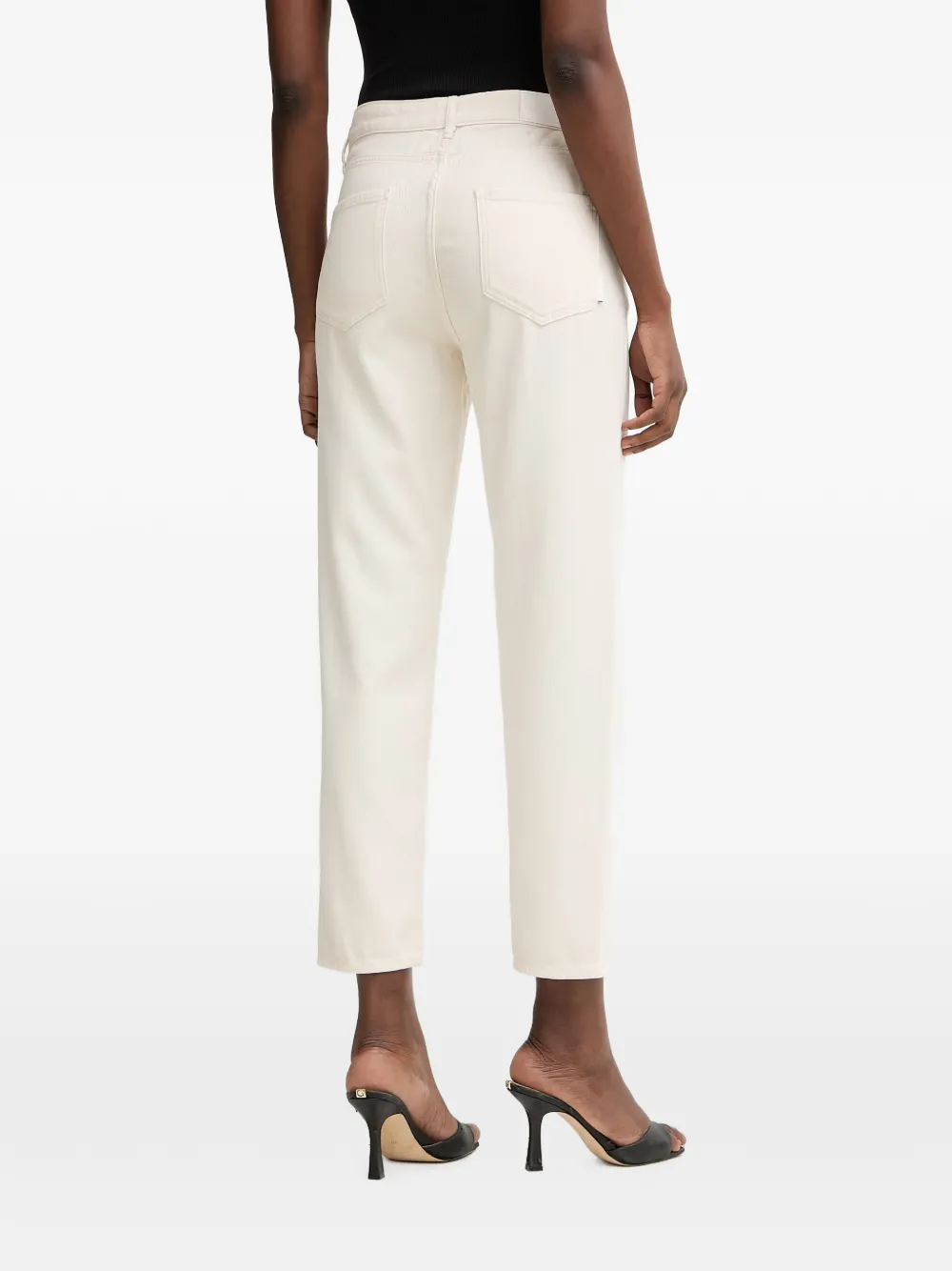 Armani Exchange Jeans met logopatch Beige