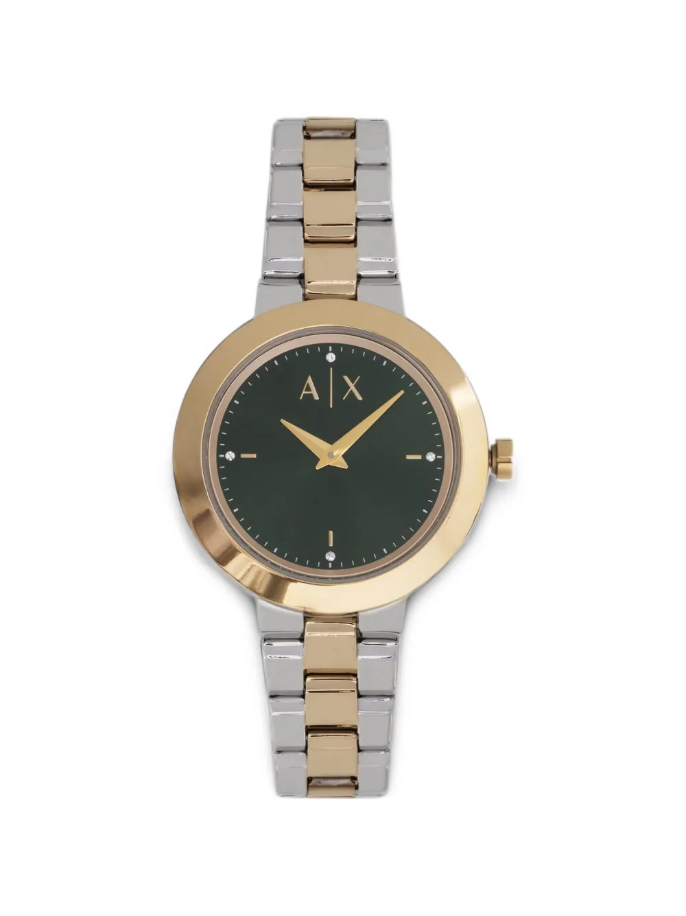 Armani Exchange round-face 36mm watch - Verde