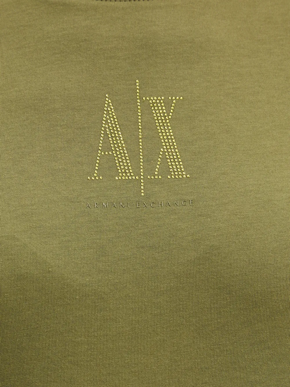 Armani Exchange T-shirt met ronde hals Groen