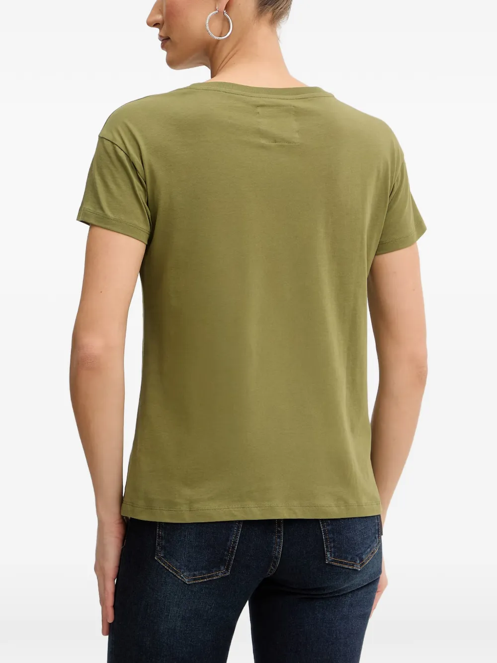 Armani Exchange T-shirt met ronde hals Groen