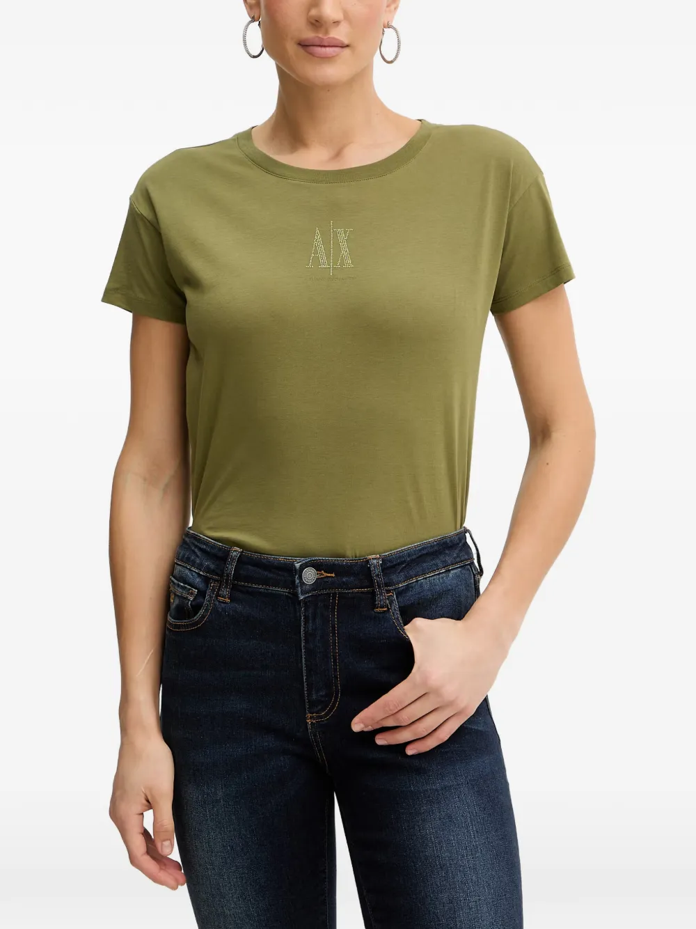 Armani Exchange T-shirt girocollo - Verde