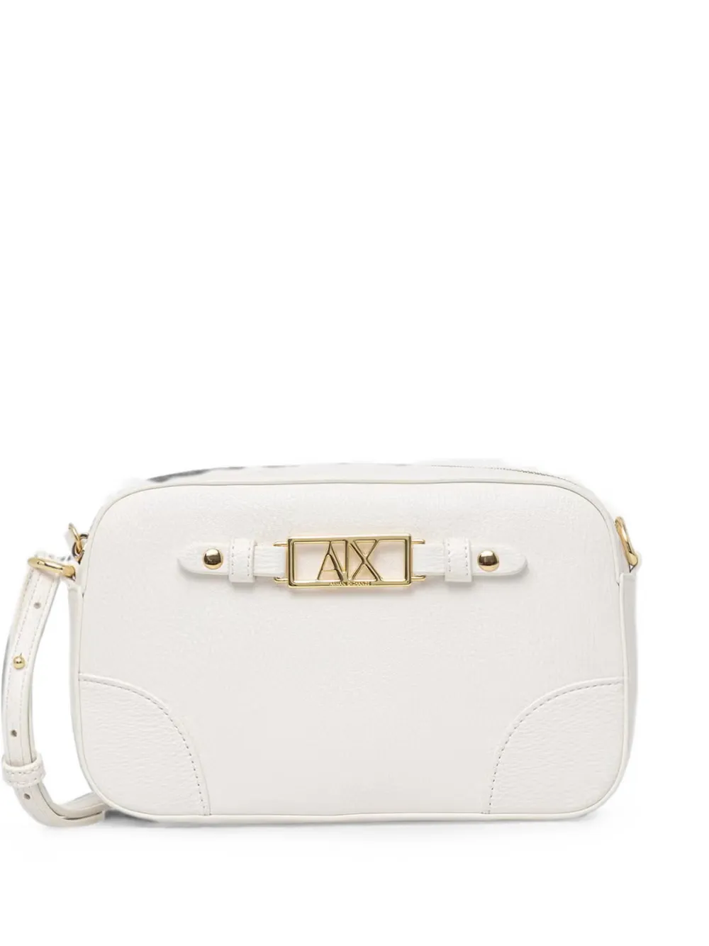 Armani Exchange logo-plaque shoulder bag - Bianco