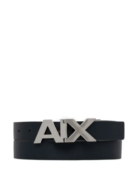 Armani Exchange reversible logo-buckle belt