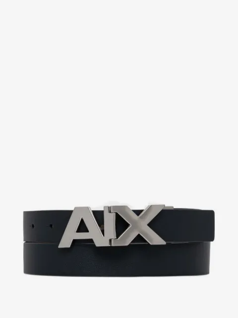 Armani Exchange reversible logo-buckle belt