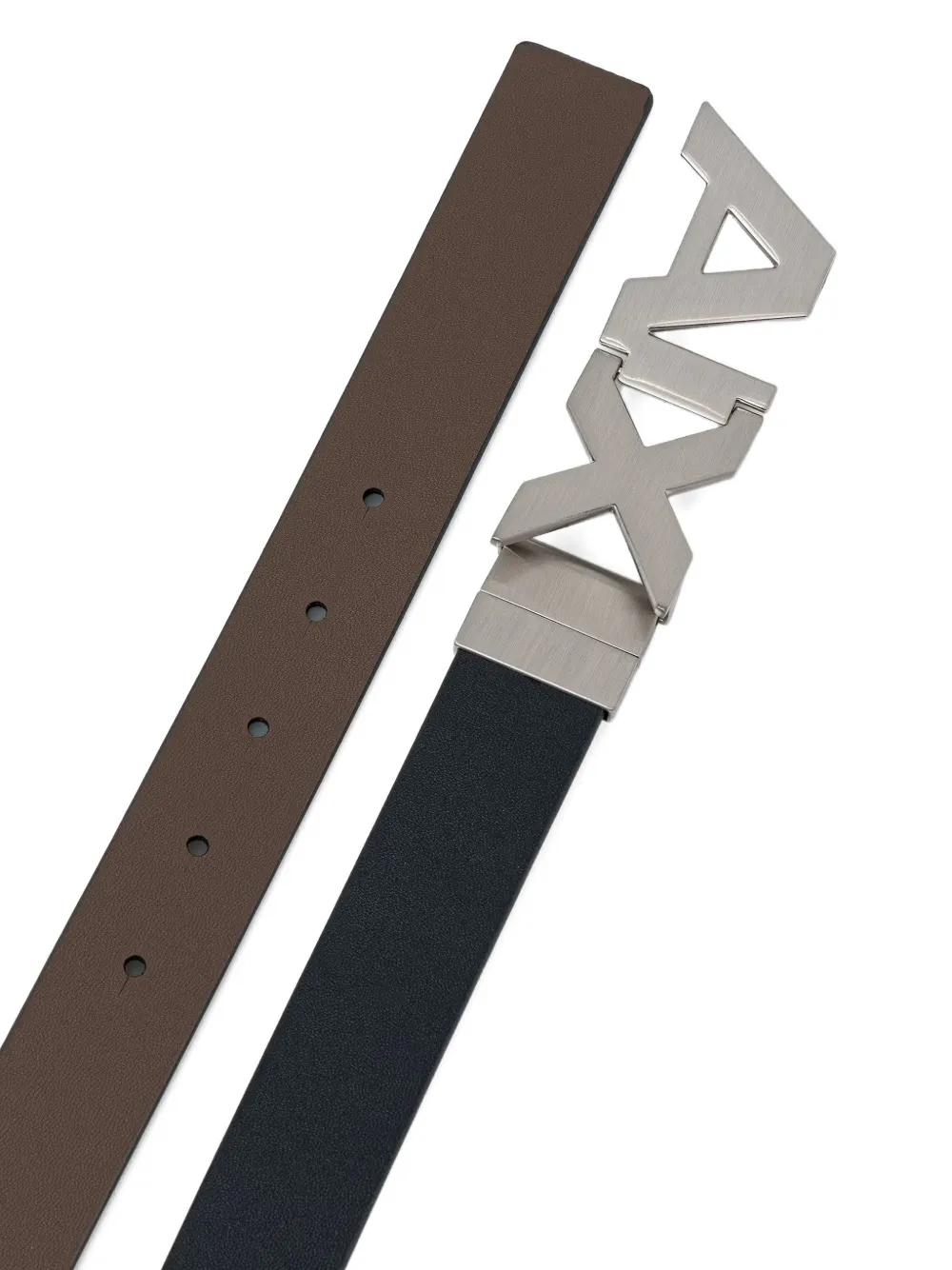 Armani Exchange Omkeerbare riem Blauw