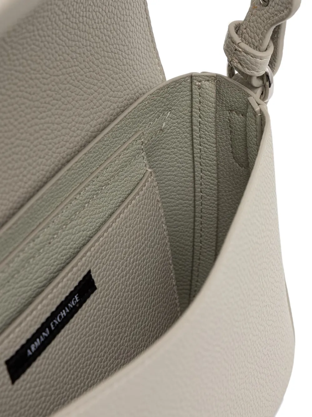 Armani Exchange Crossbodytas met logoprint en band Beige