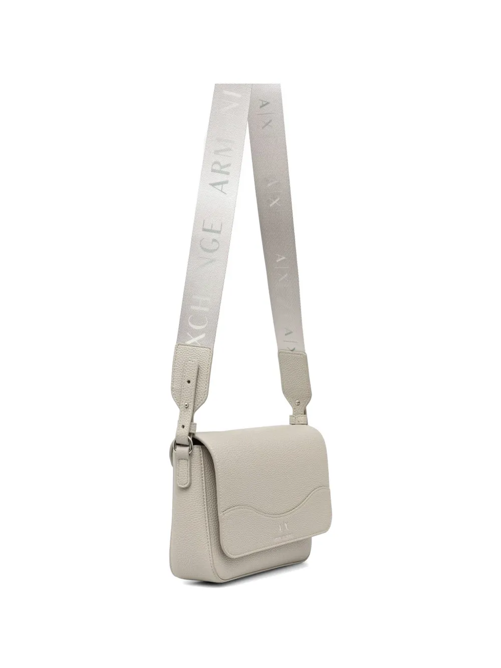 Armani Exchange Crossbodytas met logoprint en band Beige