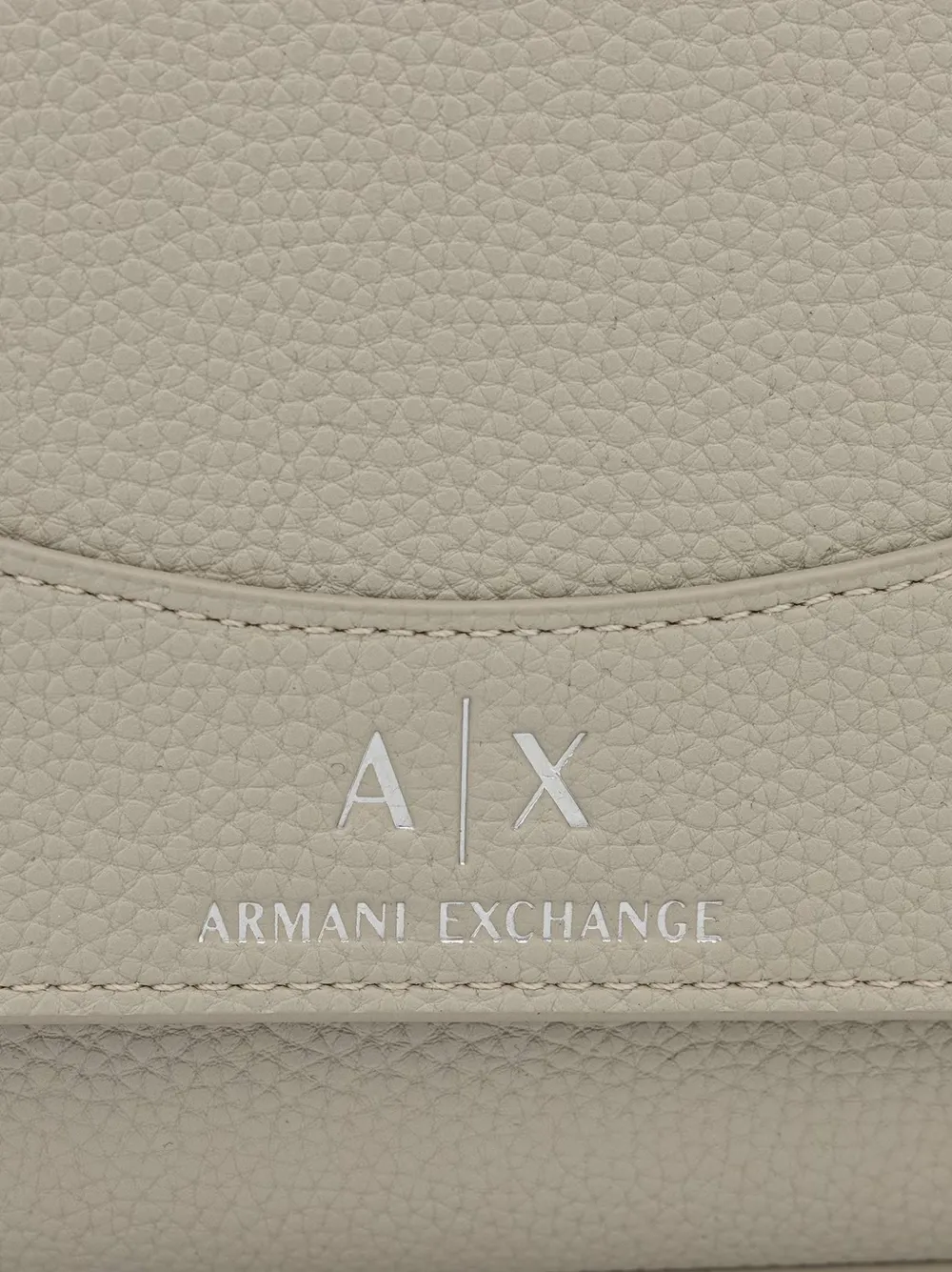 Armani Exchange Crossbodytas met logoprint en band Beige