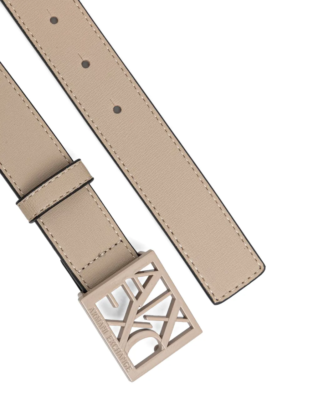 Armani Exchange Riem met logogesp Beige