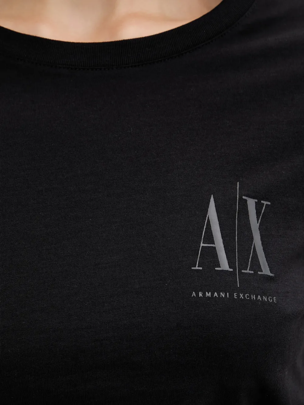 Armani Exchange T-shirt met lange mouwen Zwart