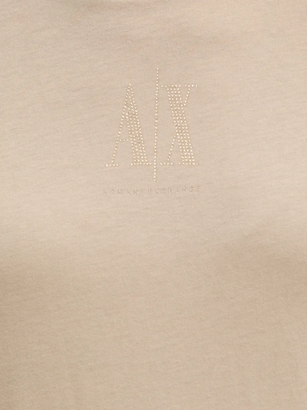 Armani Exchange T-shirt met ronde hals Beige