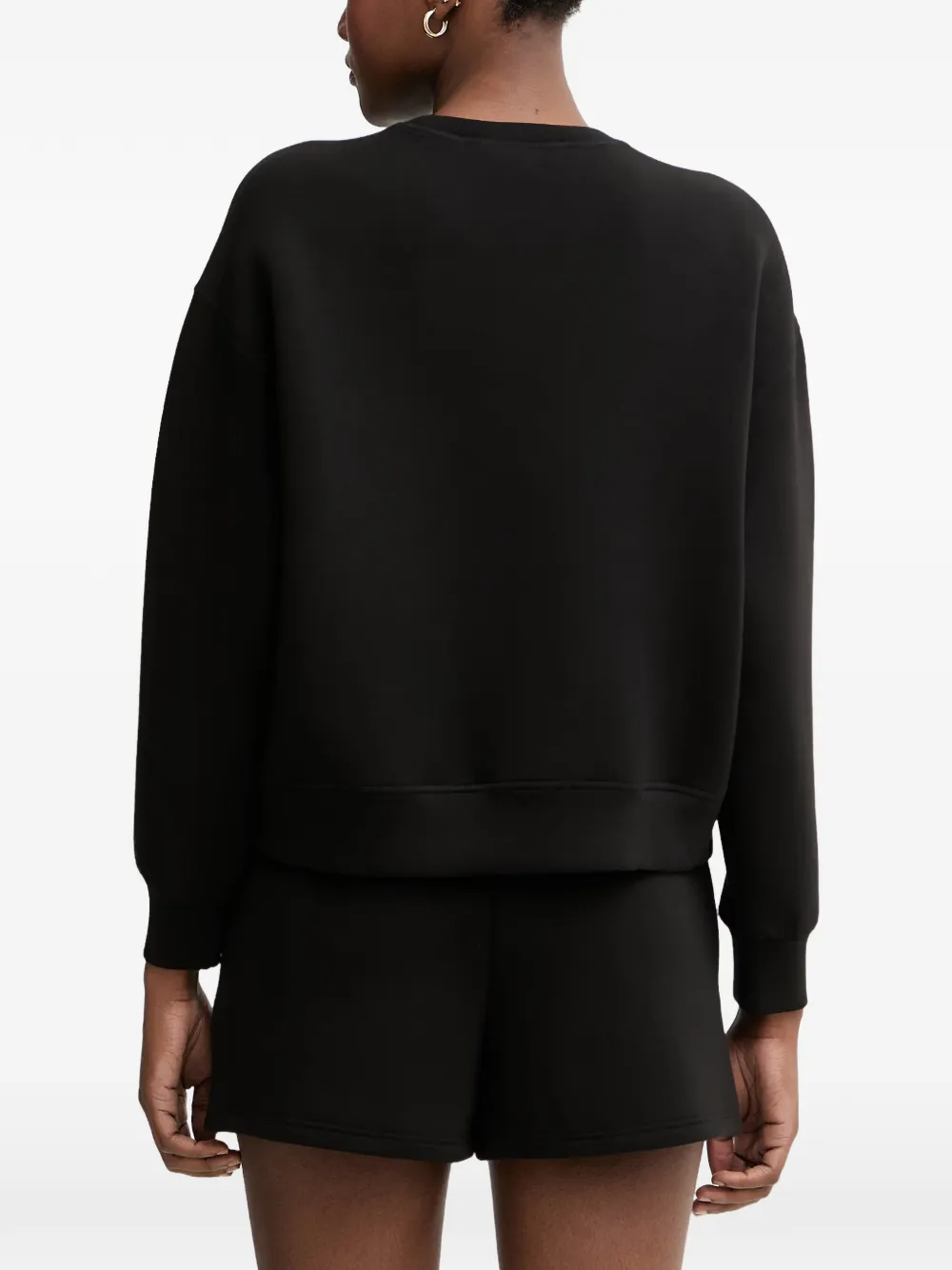 Armani Exchange Sweater met logopatch Zwart