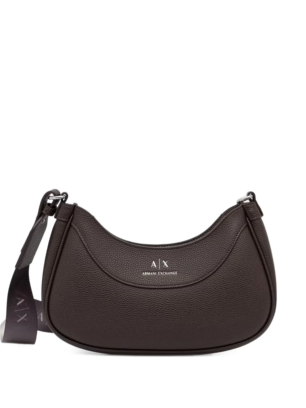 Armani Exchange logo-print shoulder bag - Marrone