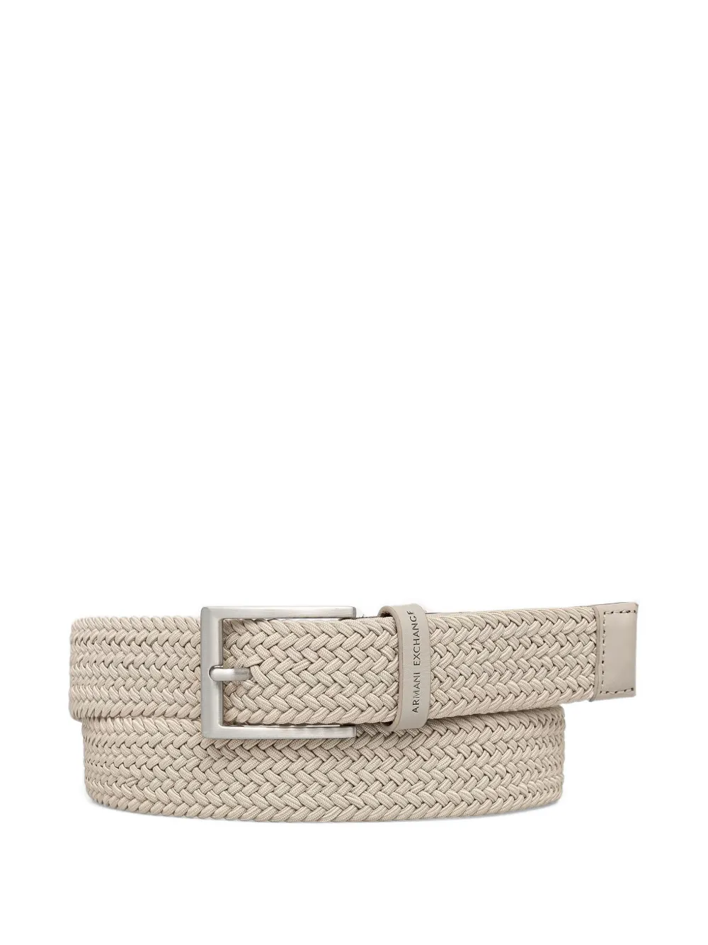 Armani Exchange braided buckle belt