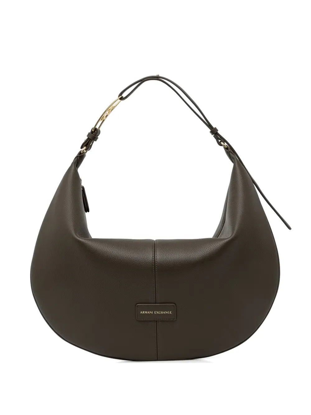 Armani Exchange logo-plaque crescent tote bag - Verde