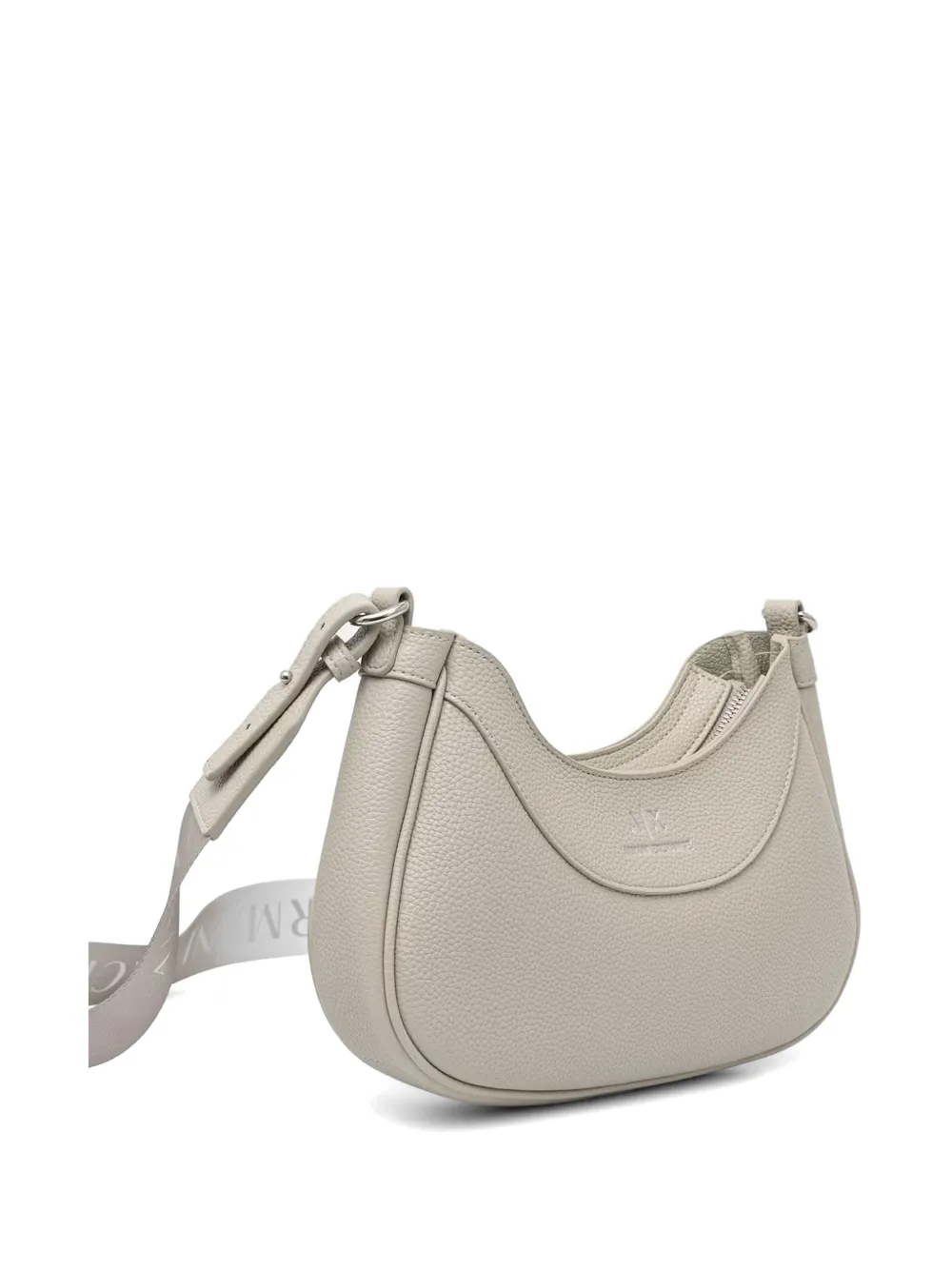 Armani Exchange Crescent bewerkte crossbodytas Beige