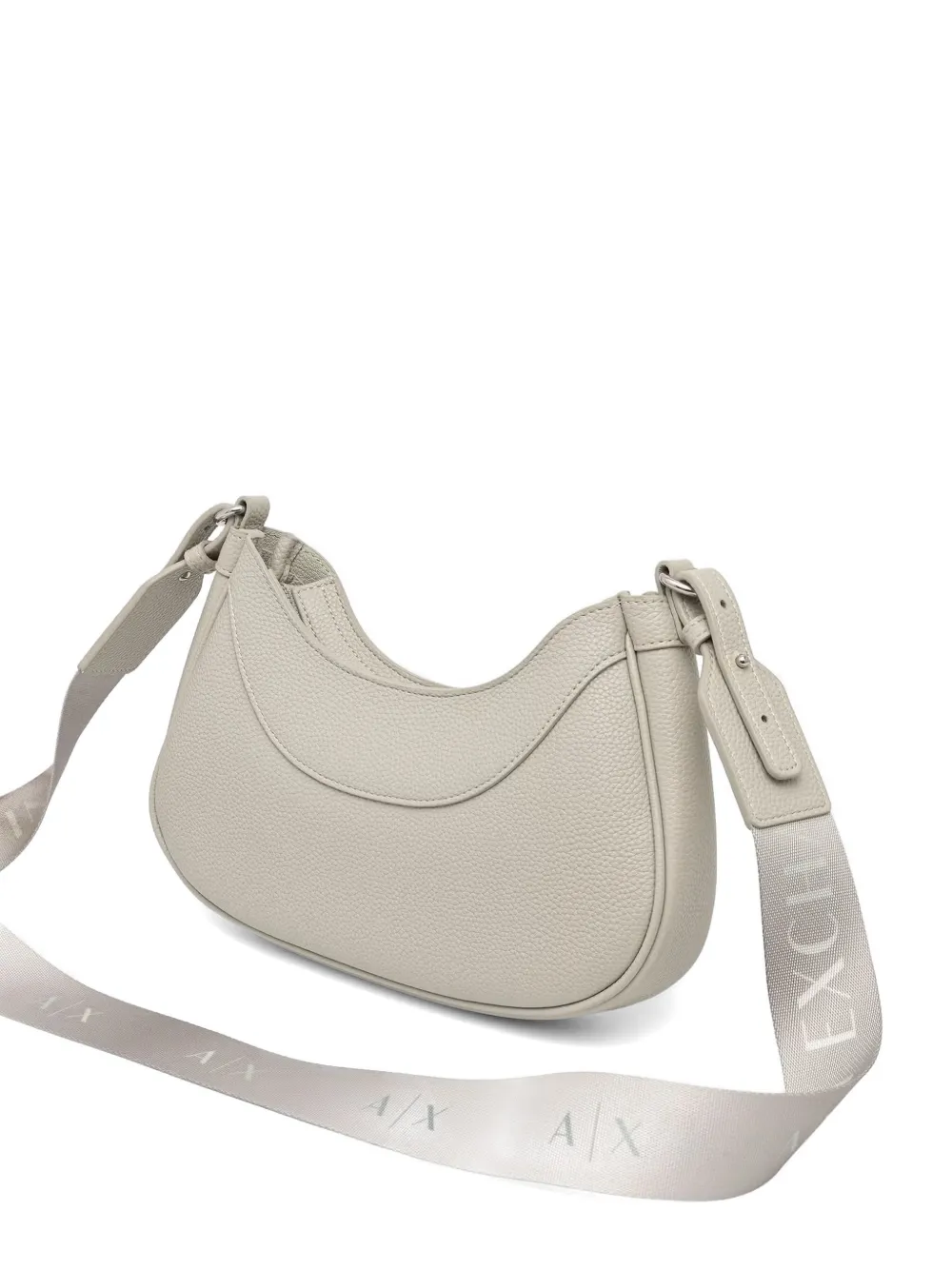 Armani Exchange Crescent bewerkte crossbodytas Beige