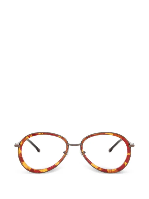 Diesel lentes con armazón redonda estilo carey