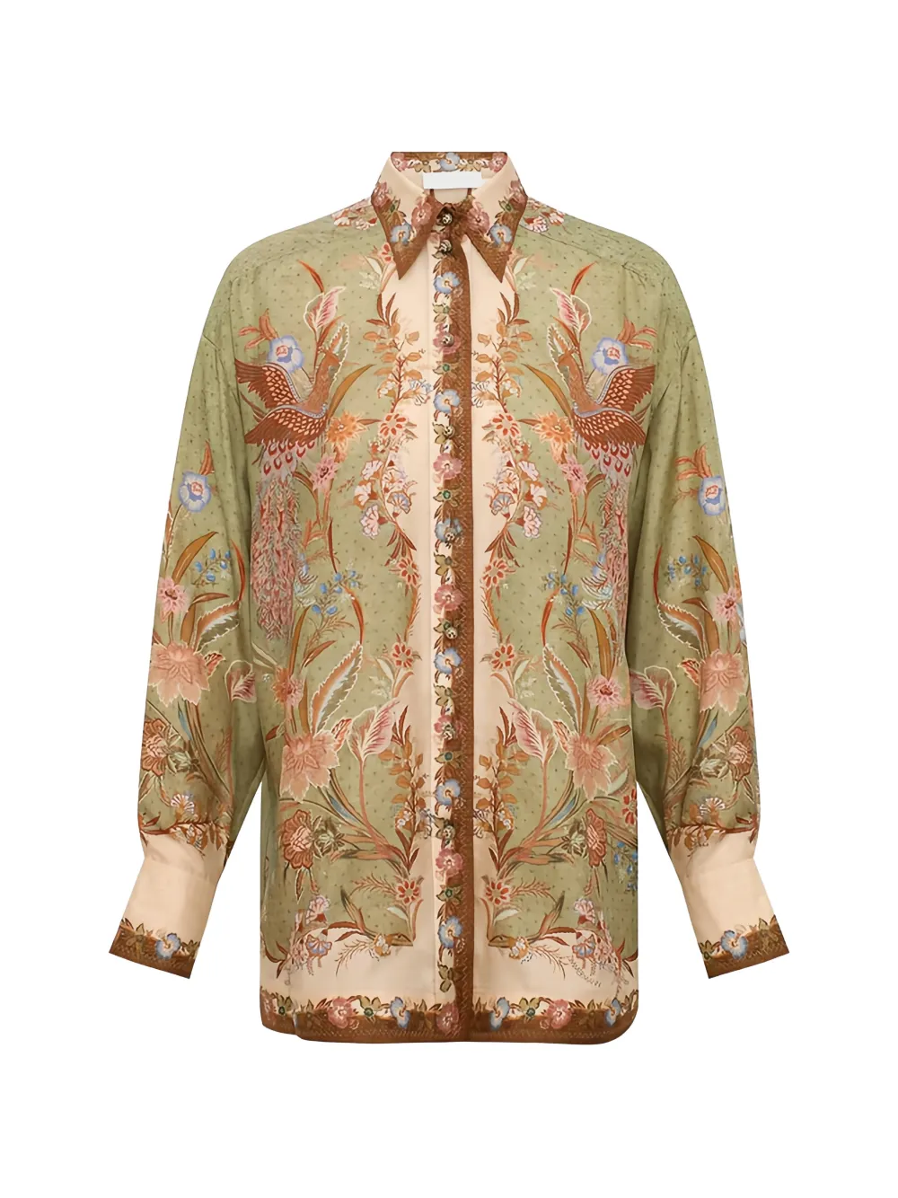 ZIMMERMANN Indra floral-print shirt - Green