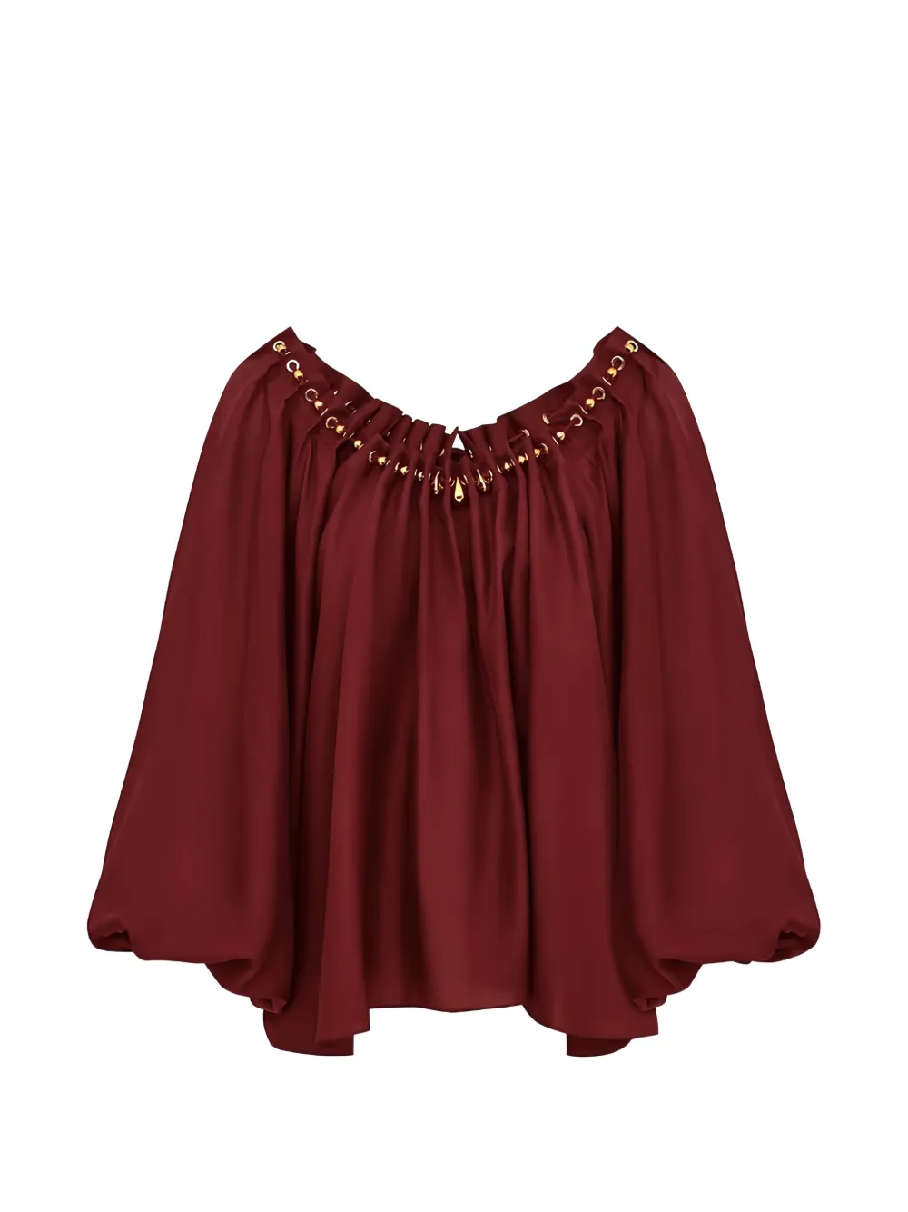 ZIMMERMANN Aster gathered bead blouse - Rot