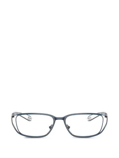 Diesel rectangle-frame metal glasses