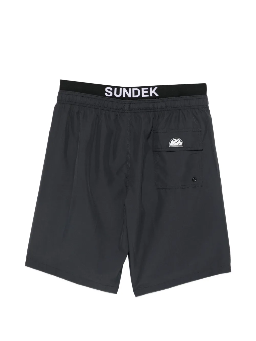 Sundek Zwembroek met logoband Zwart
