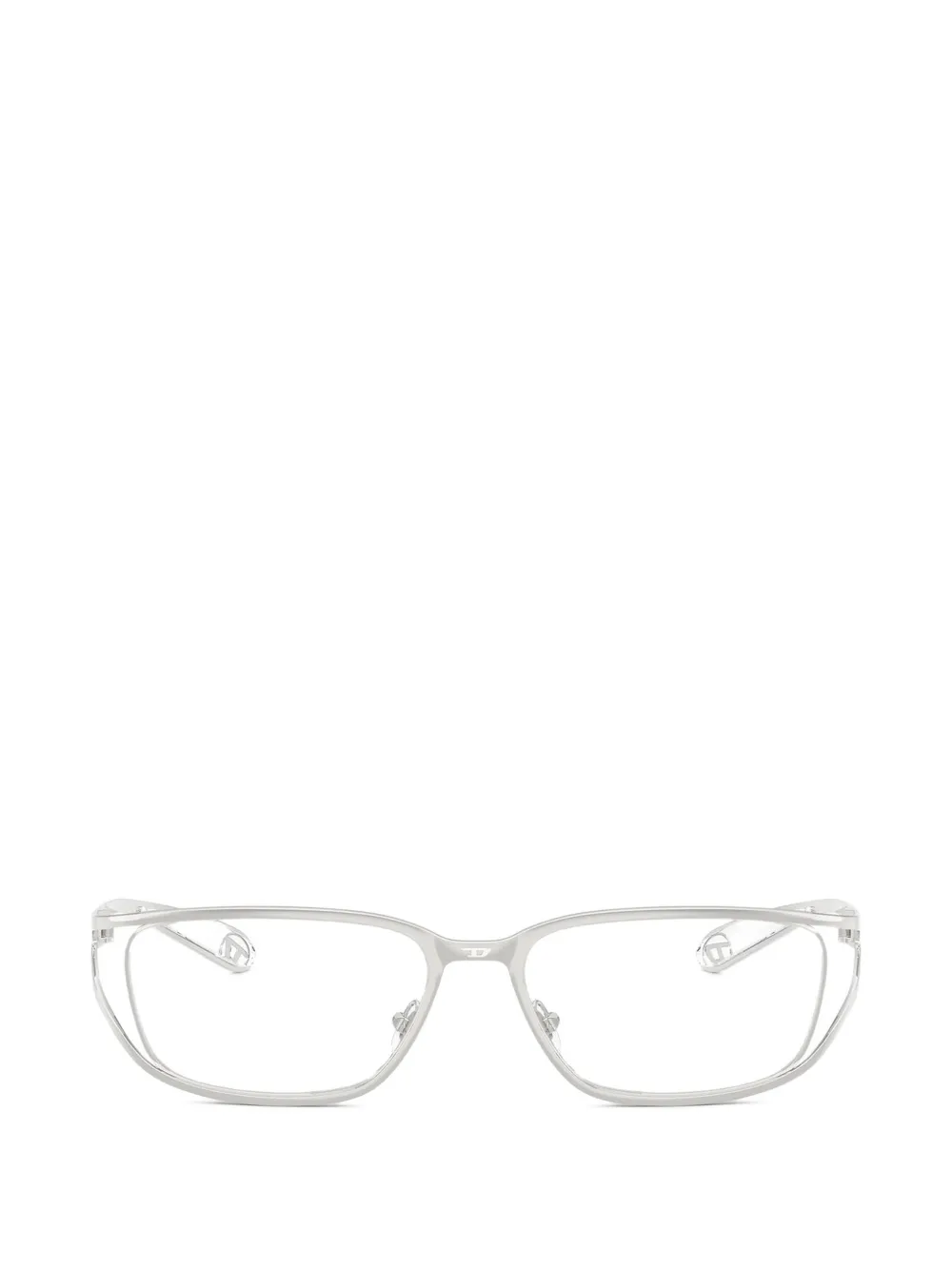 Diesel rectangle-frame glasses - Argento