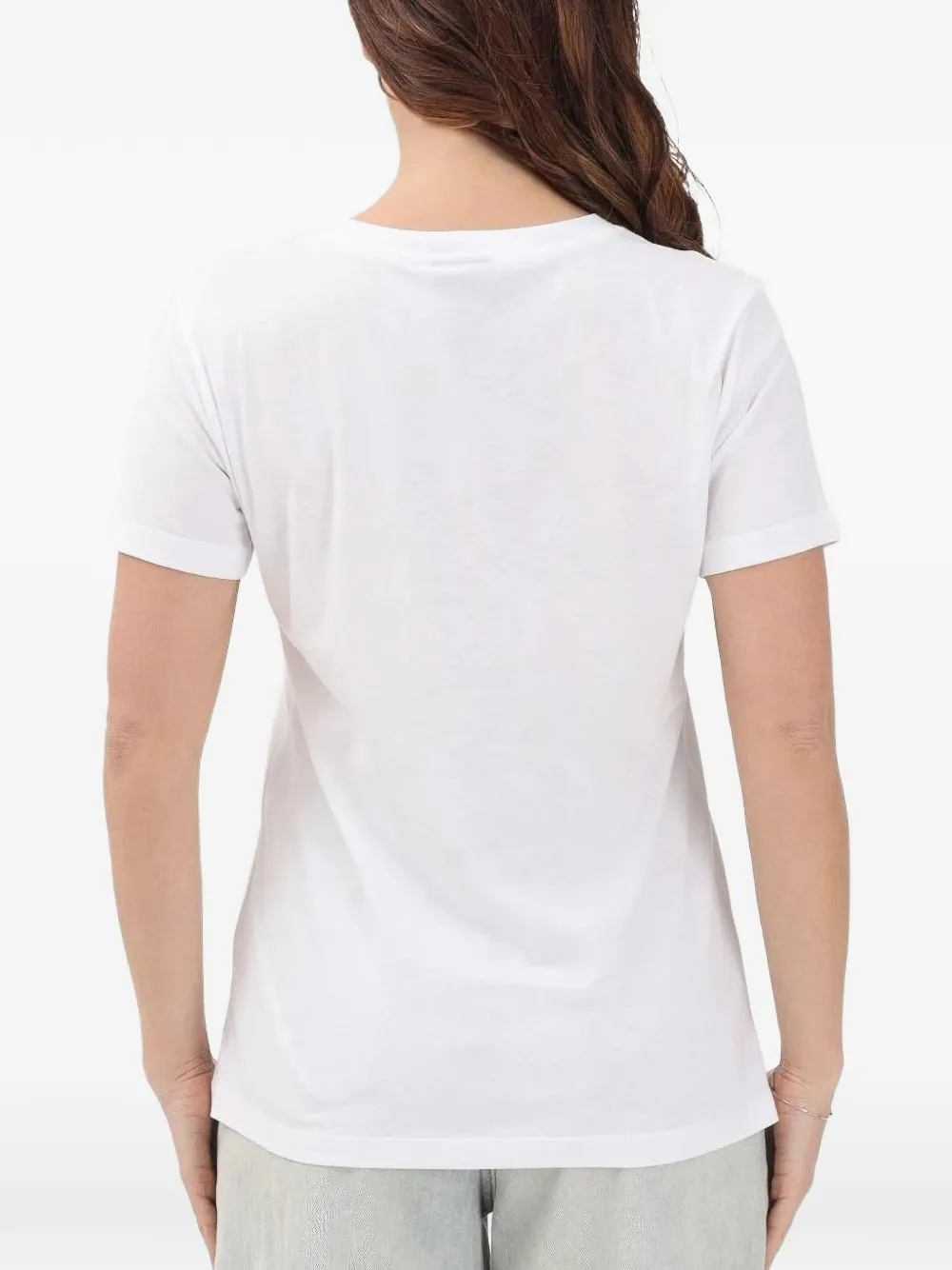 Armani Exchange T-shirt verfraaid met kristallen Wit