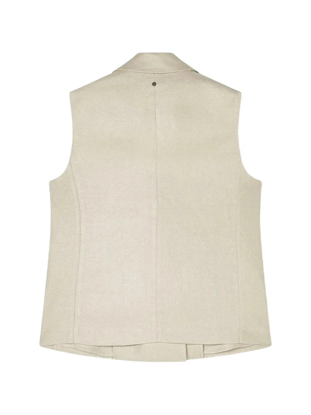 Armani Exchange Gilet met dubbele rij knopen Beige