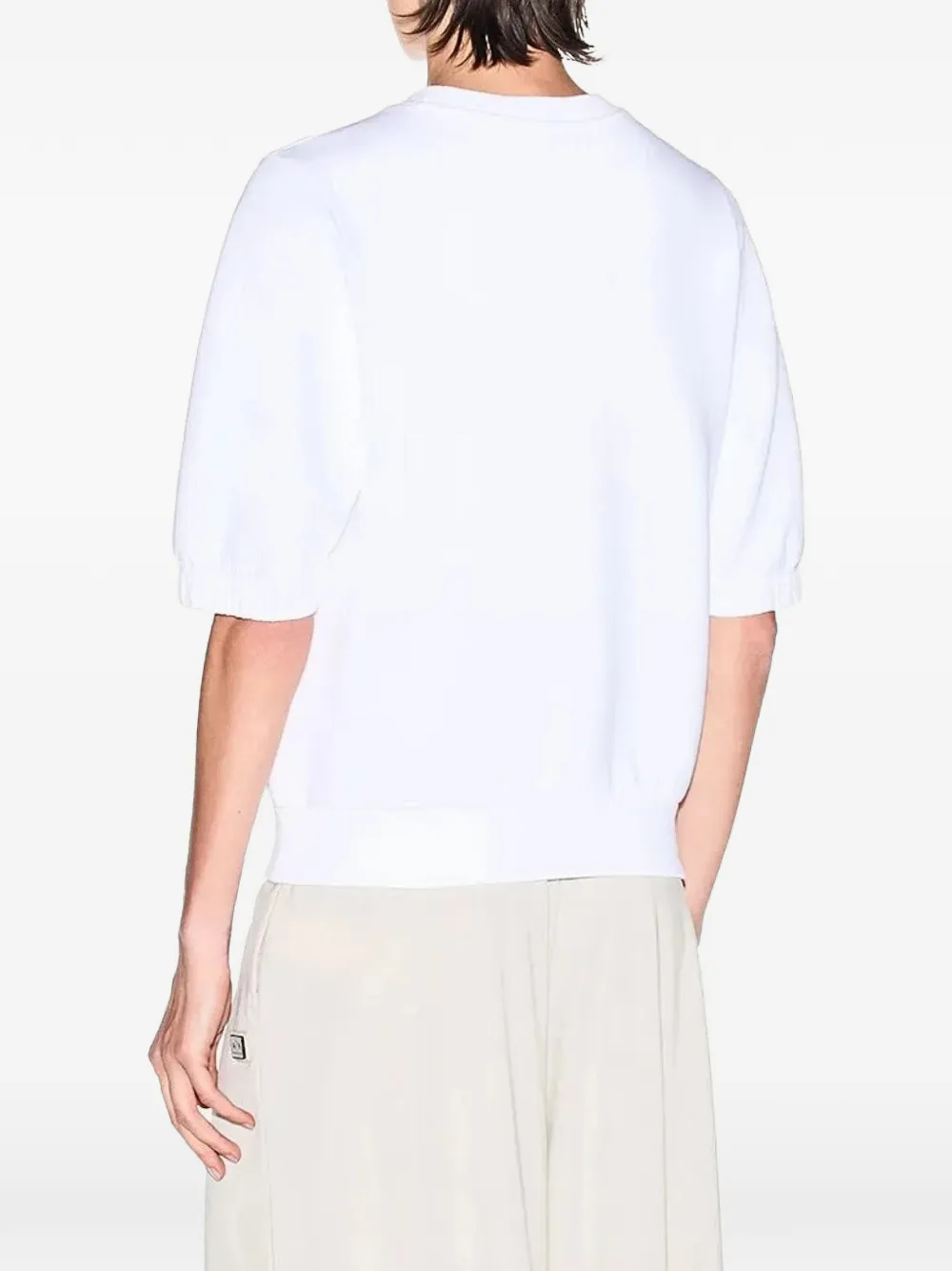Armani Exchange Sweater met logopatch Wit