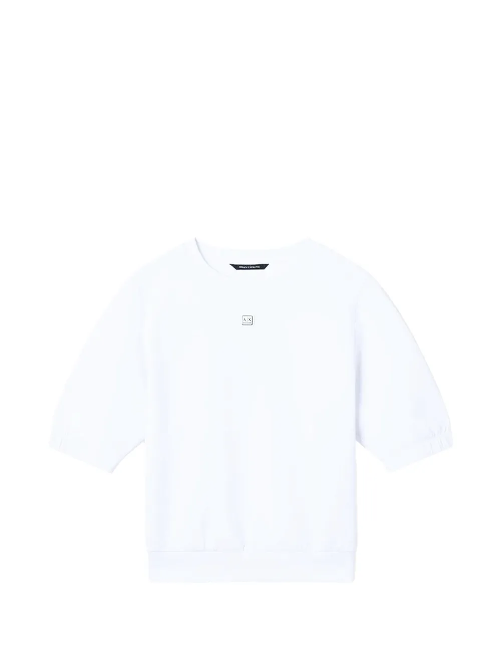 Armani Exchange logo-patch sweatshirt - Bianco