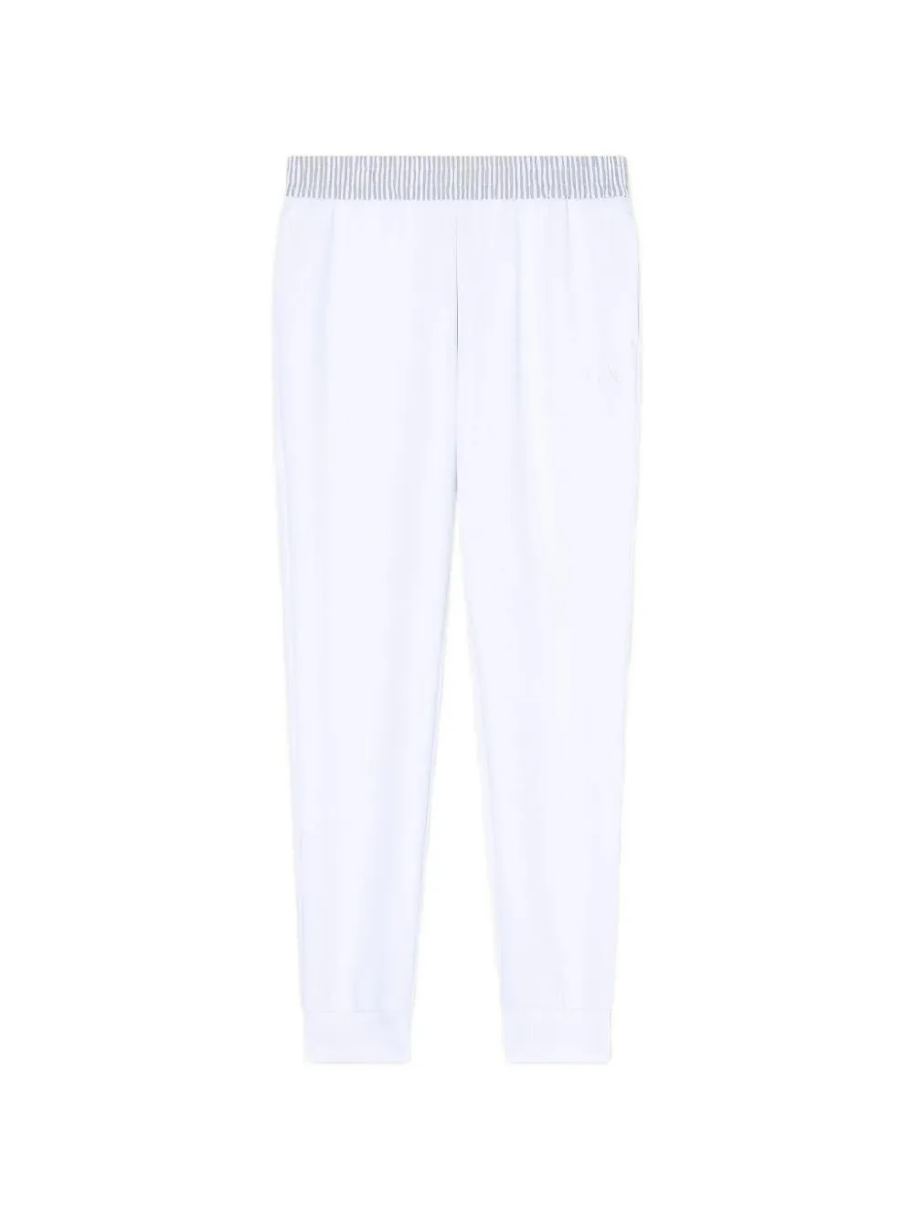 Armani Exchange striped-waistband track pants - Bianco