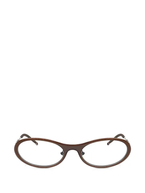 Diesel geometric-frame glasses