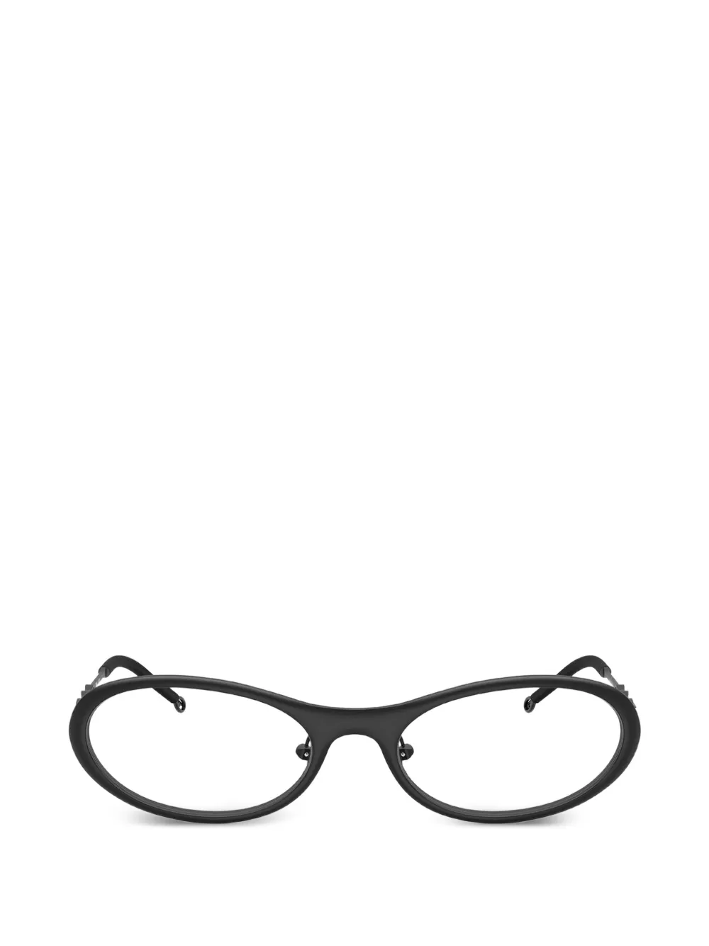 Diesel geometric-frame glasses - Schwarz