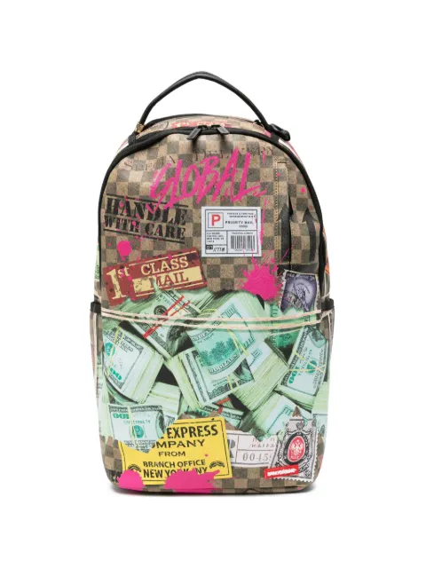 Sprayground graphic-print checkered backpack