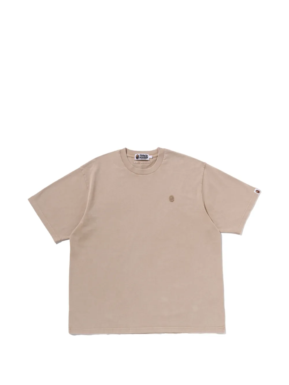 A BATHING APE® logo-embroidered T-shirt - Toni neutri