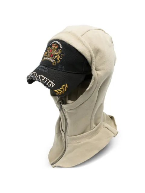 Martine Rose embroidered layered-hood cap
