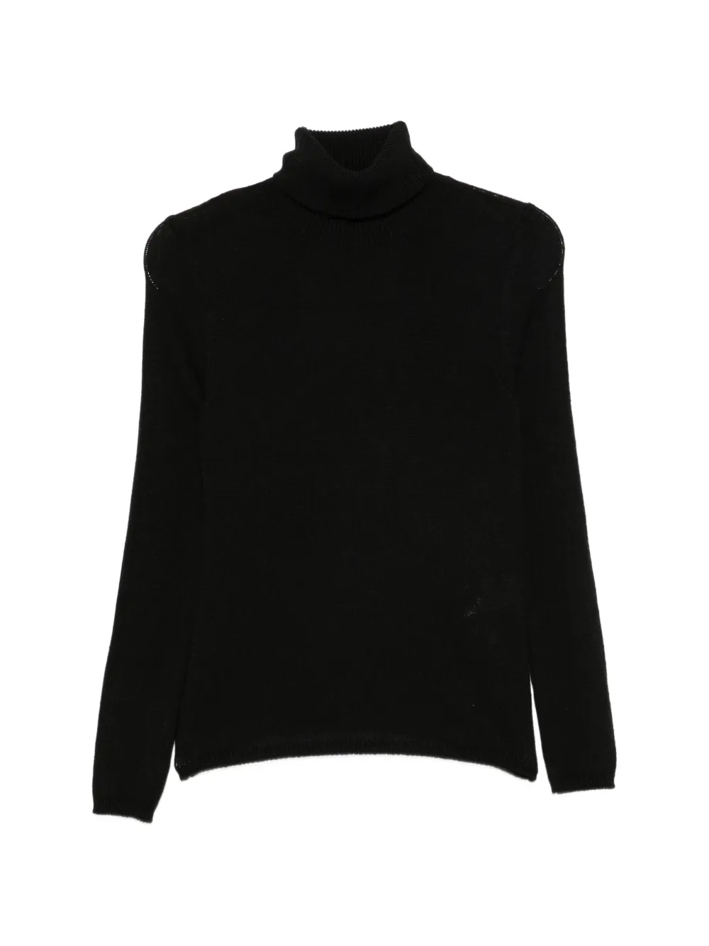 Eleventy Roll-neck Cashmere Sweater In Black