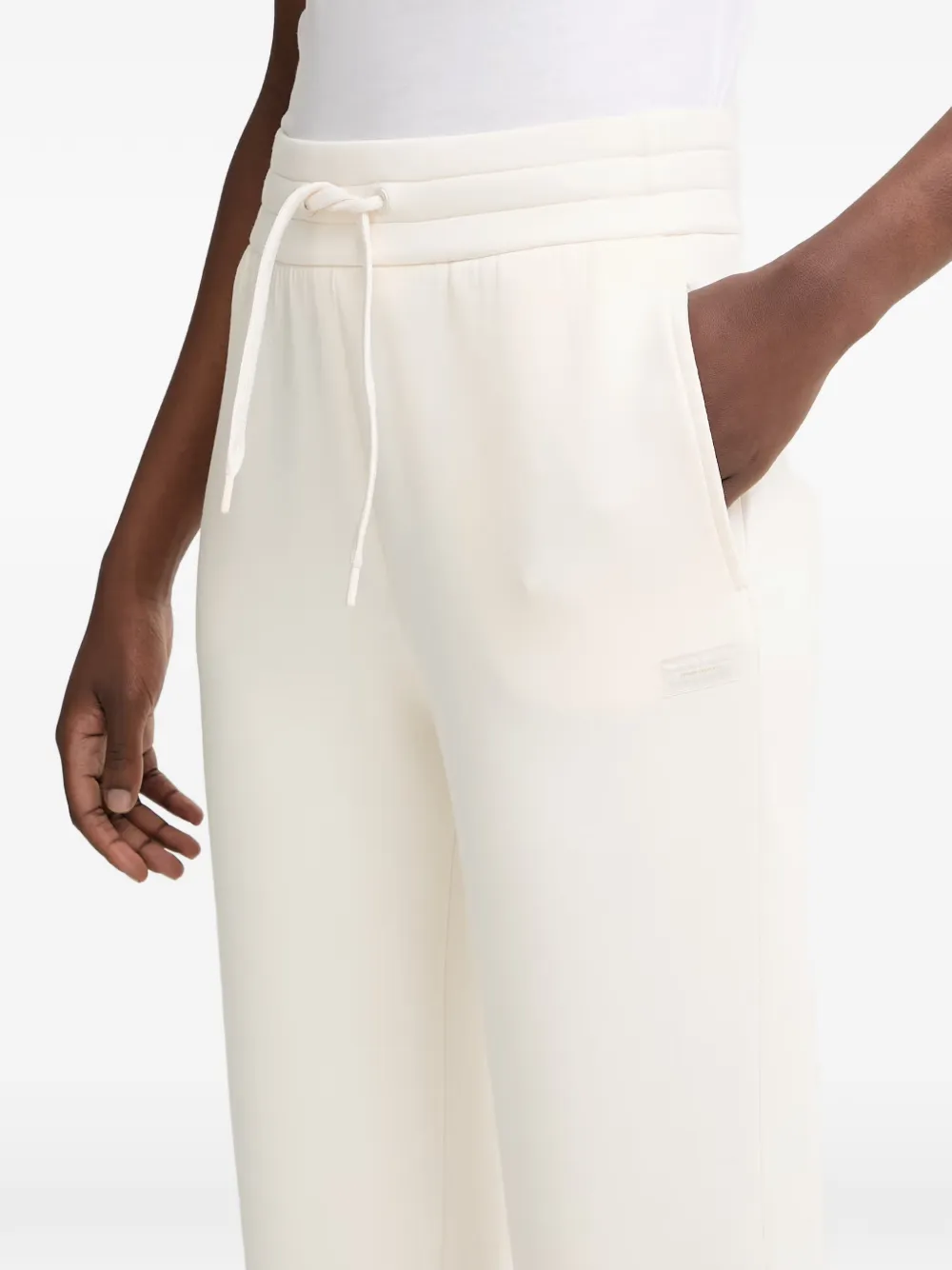 Armani Exchange Trainingsbroek met trekkoordtaille Wit