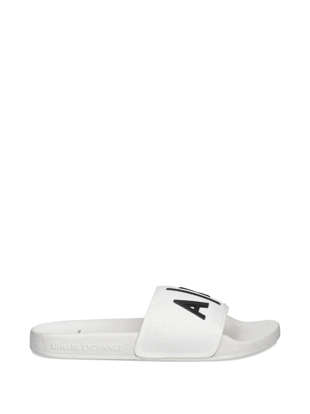 Armani Exchange Pantoletten mit Mesh-Struktur - Weiß