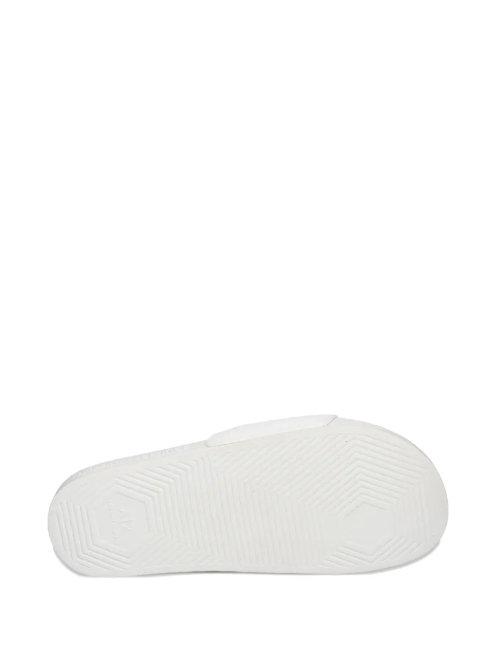 Armani Exchange Slippers met mesh-textuur Wit