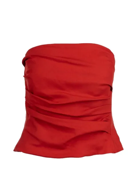 Marella ruched strapless top