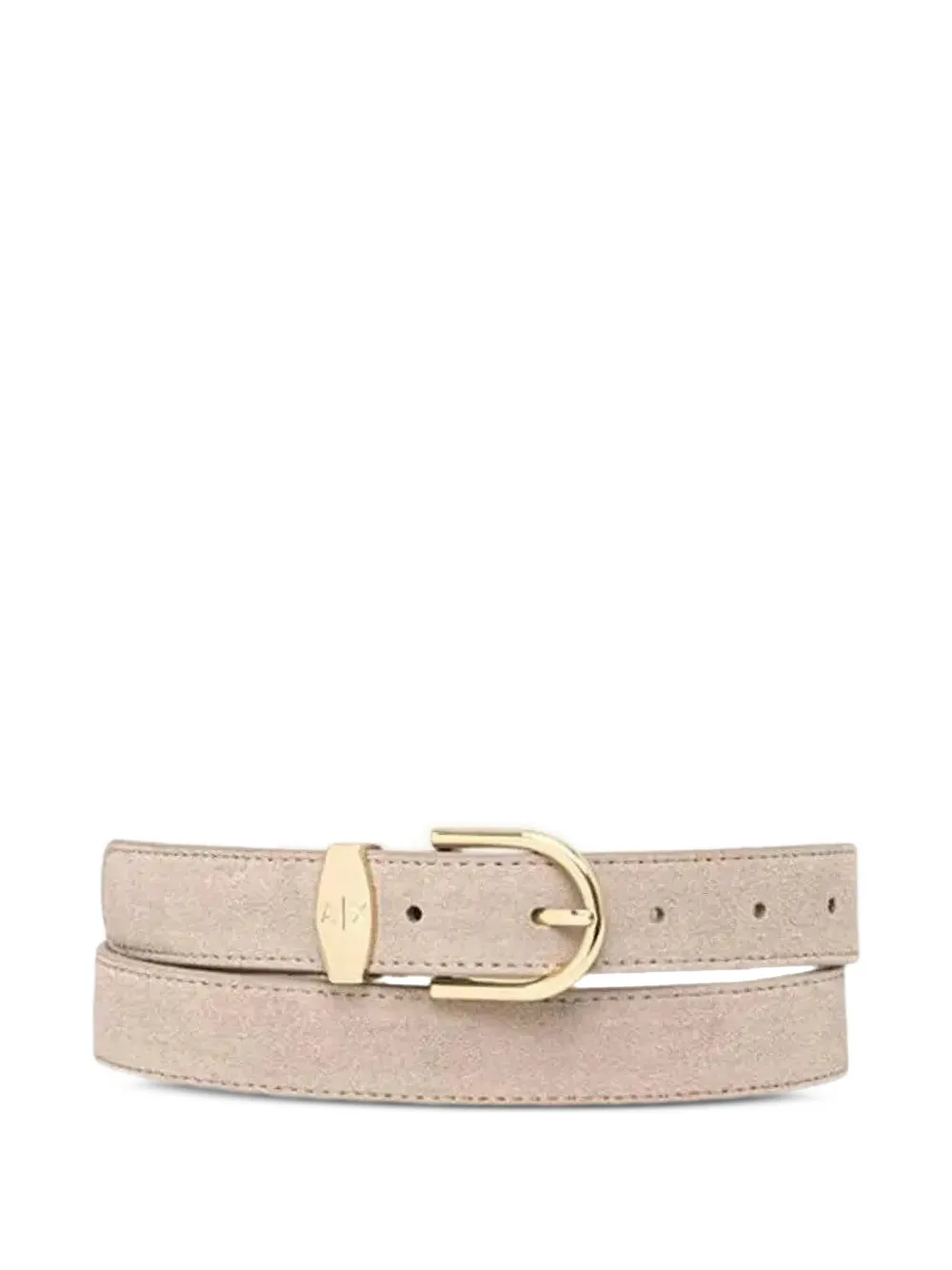 Armani Exchange logo-detail leather belt - Toni neutri